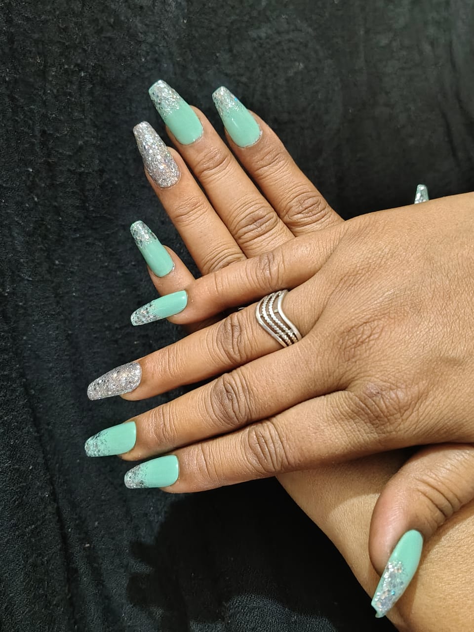 glaimnail-fake-nail-Bride-GlitterNail